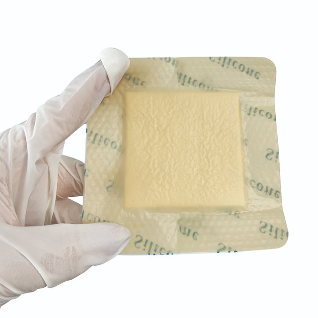 High Absorben Silicone Wound Dressing Silicon Foam Dressing with Border