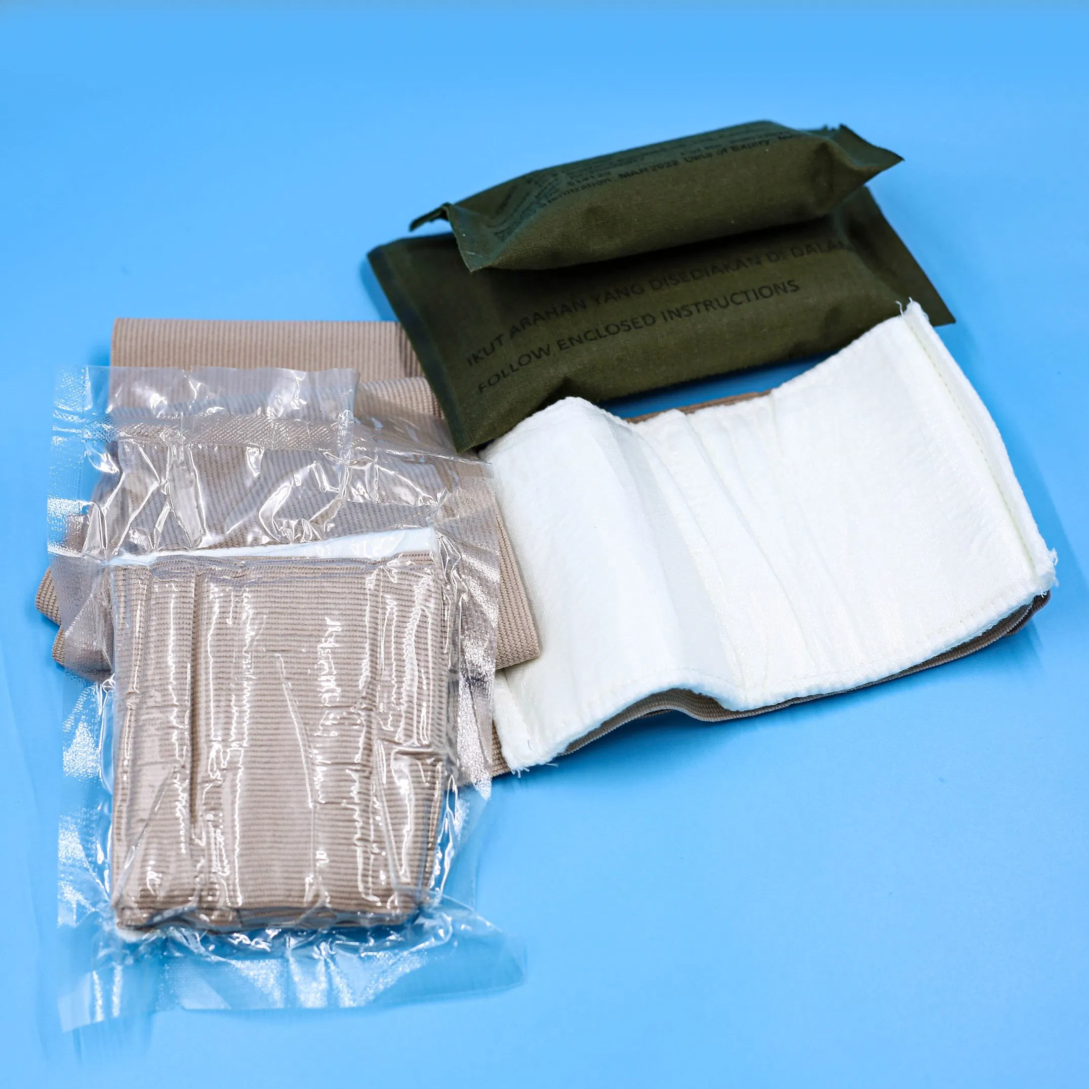 Hot Sale Gauze Elastic First Aid Bandage with Absorbent Cotton Pads Series