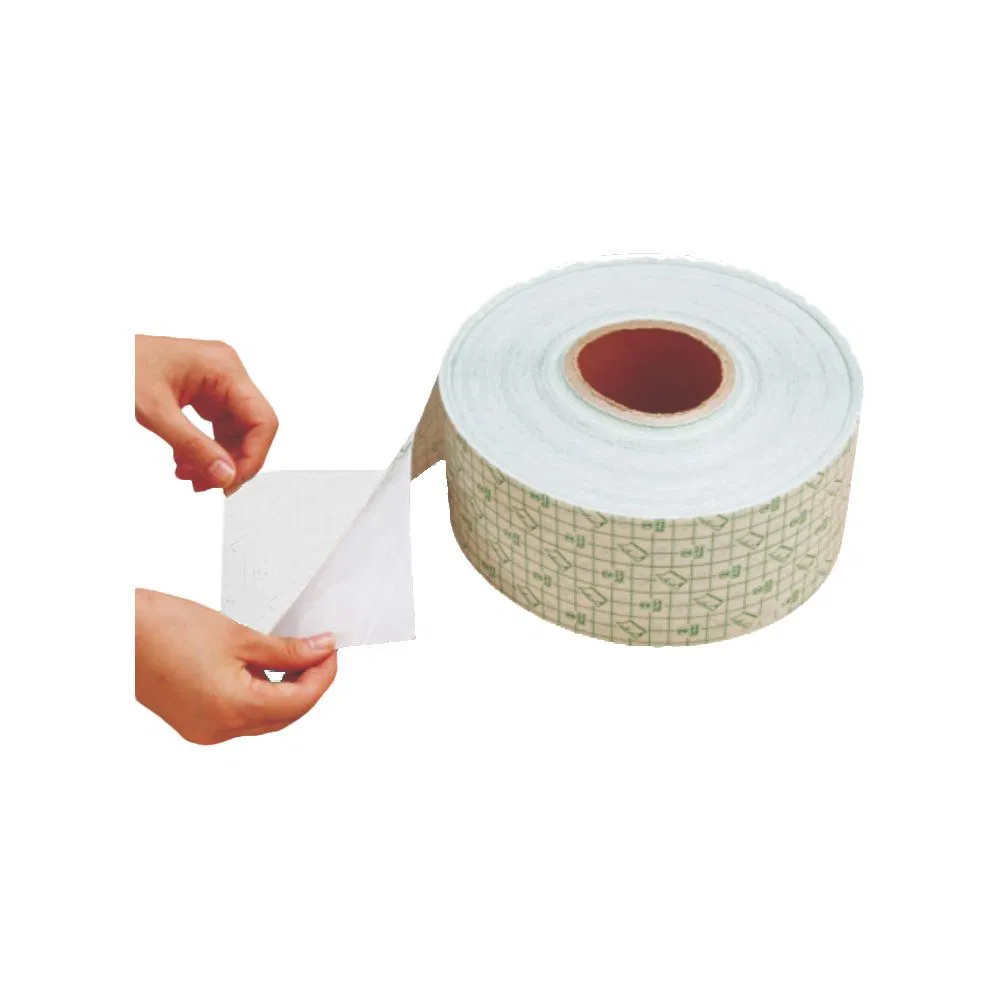 Disposable Medical Surgical PU Film Absorbent Transparent Tape Dressing Roll