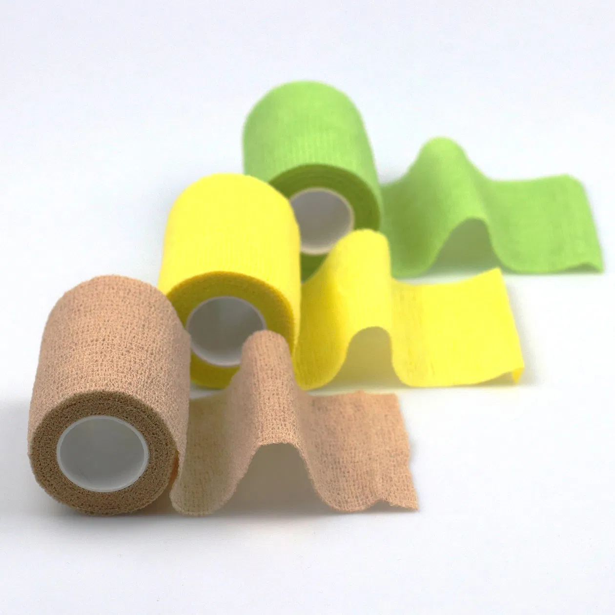 Self-Adhesive Cohesive Colorful Elastic Medical Compression Non-Woven Bandage for Sport