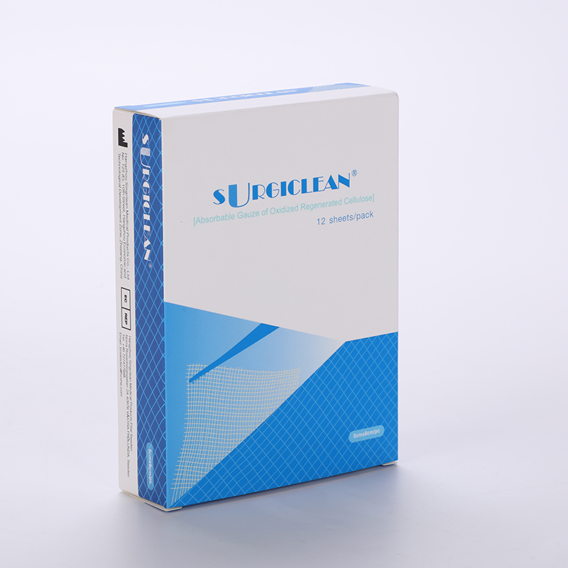 Surgiclean/Quickclean CE Certificated Adhesive Hemostatic Gauze Surgery Cellulose Stop Bleeding China Wound Dressing