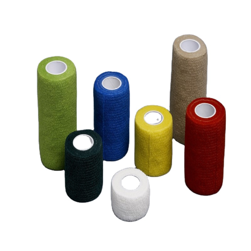 Cohesive Elastic Bandage Professional Mixed Colours for Cow Hoof Care 10cmx4.5m ((width X lentgh)