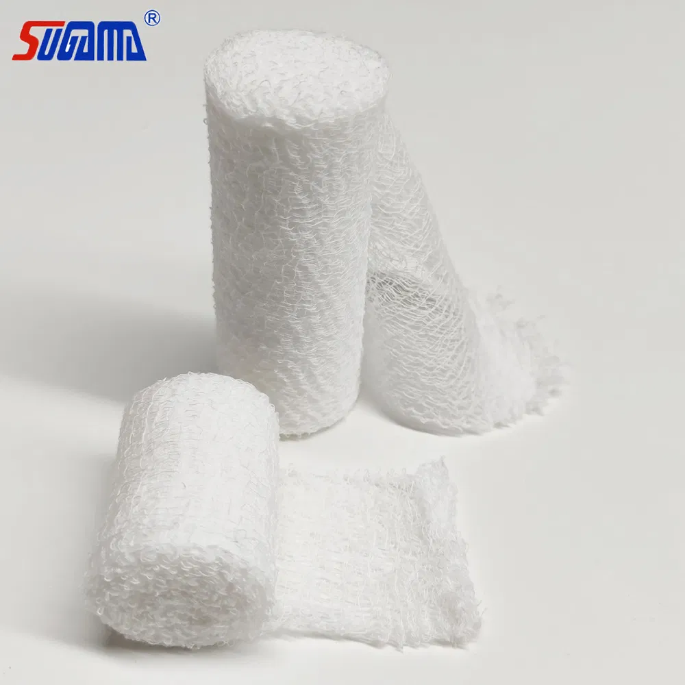 High Absorbent Sterile Fluff Krinkle Gauze Roll Bandage