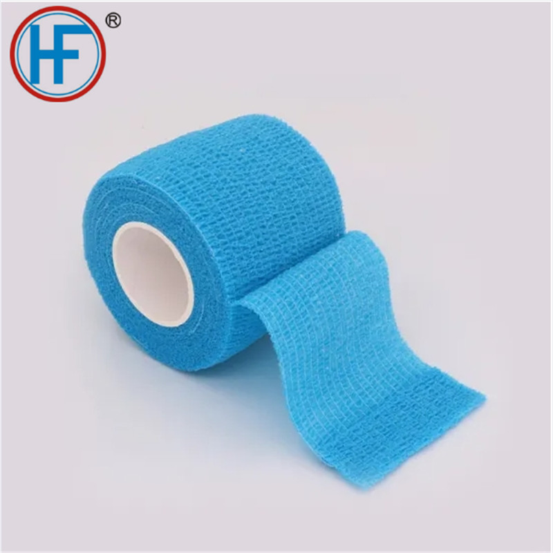 Bulk Wholesale Medical Supply Non Woven Cotton PBT Gauze Easy Tear Self Adhesive Vet Wrap Adhesive Elastic Cohesive Bandage for Animals