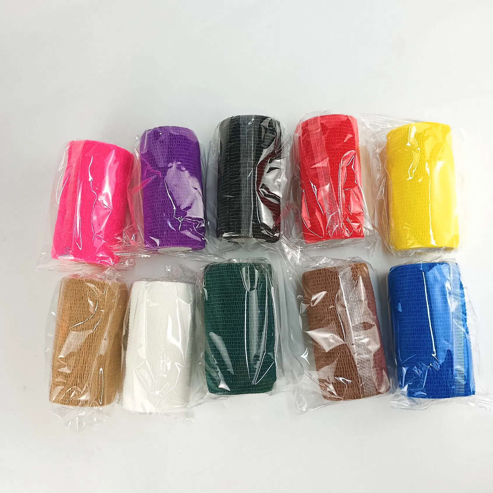 4 Inch Non-Woven Vet Wrap Elastic Self-Adhesive Bandage 10cm *4.5m Plaster Wound Strip Sport Protection Adhesive Bandage Horse Bandage