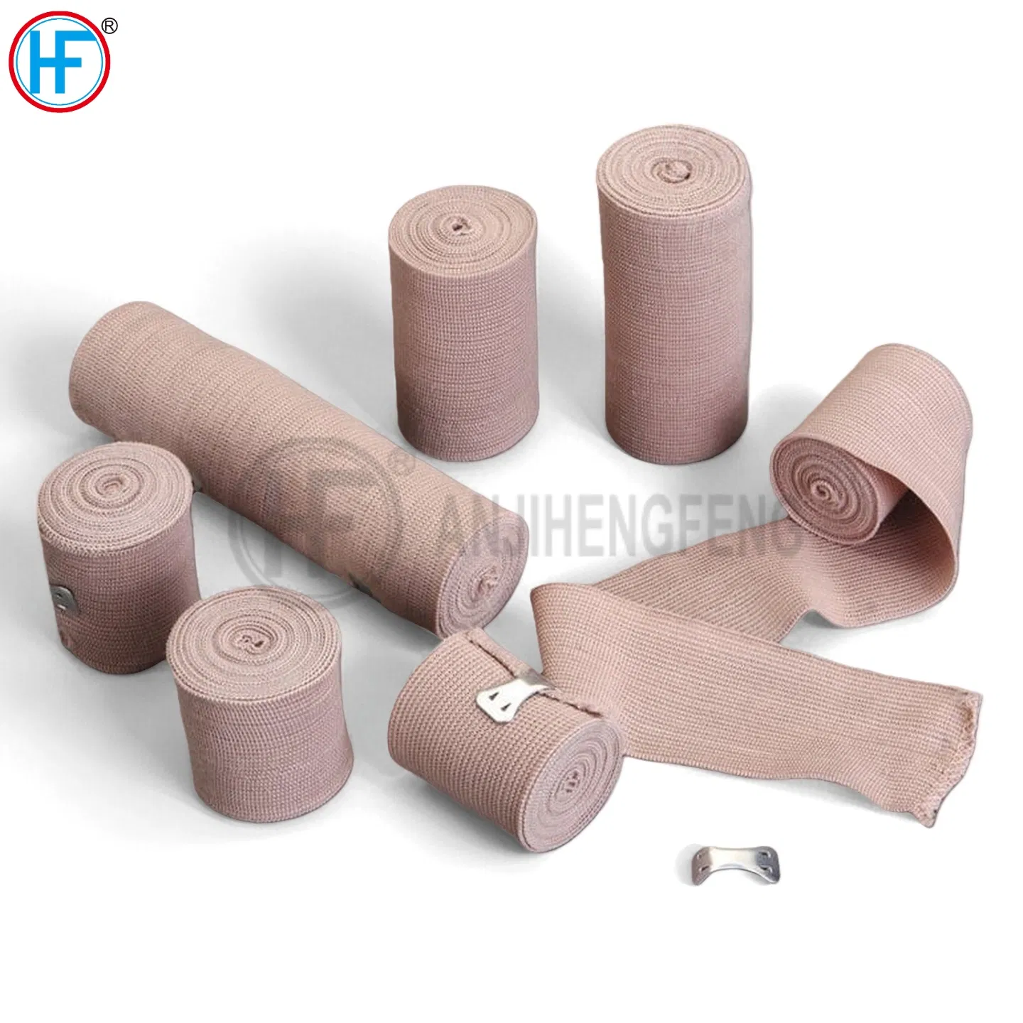 Disposable Medical Hospital Gauze Supply Skin Color High Elastic Cotton Crepe 90GSM Bandage Factory