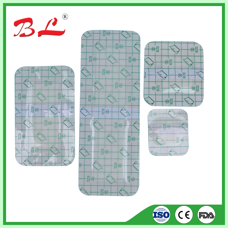 Free Sample Waterproof Transparent Film Dressing for Negative Pressure Wound Dressing -F