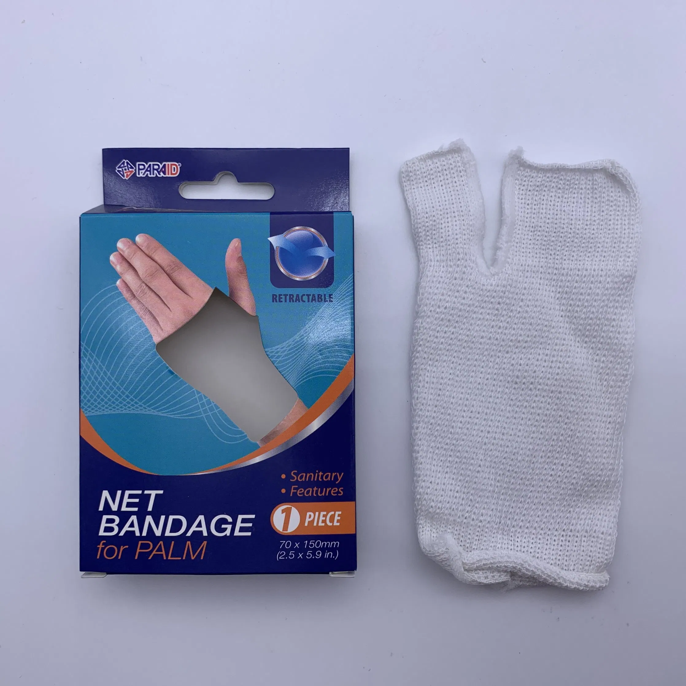 Medical Customized Size Elastic Tubular Stretch Net Bandage for Palm