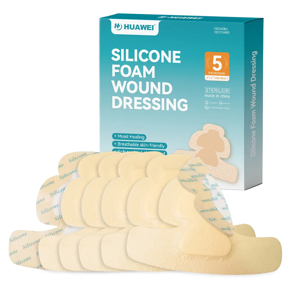 Silicone Foam Bandage, Antibacterial Wound Dressing, Heel/Elbow/Wrist/Ankle Protectors, 12.5*20cm