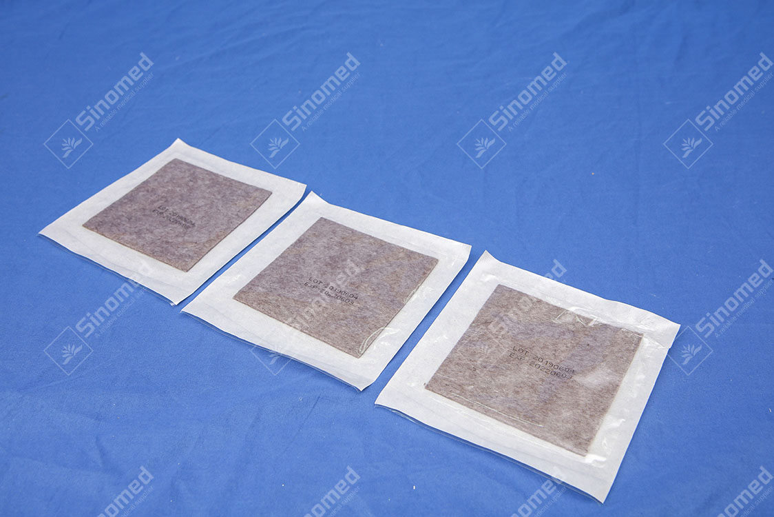 Disposable Medical OEM Silver Calcium Alginate Wound Care Dressing for Burns