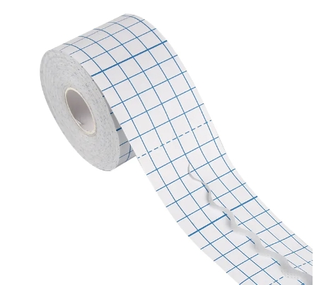 Disposable Medical Surgical Fabric PU Film Medical Fix Roll Non-Woven Adhesive Fabric Absorbent Transparent Surgical Tape Dressing Roll for Wound Care Fixing