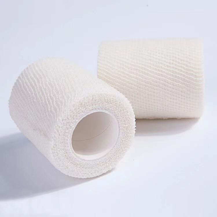 First Aid Bandage Athlete Elastic Tap Skin Friendly Stretch Medical Conforming Wrap Gauze Rolls PBT Bandage for Wound Care