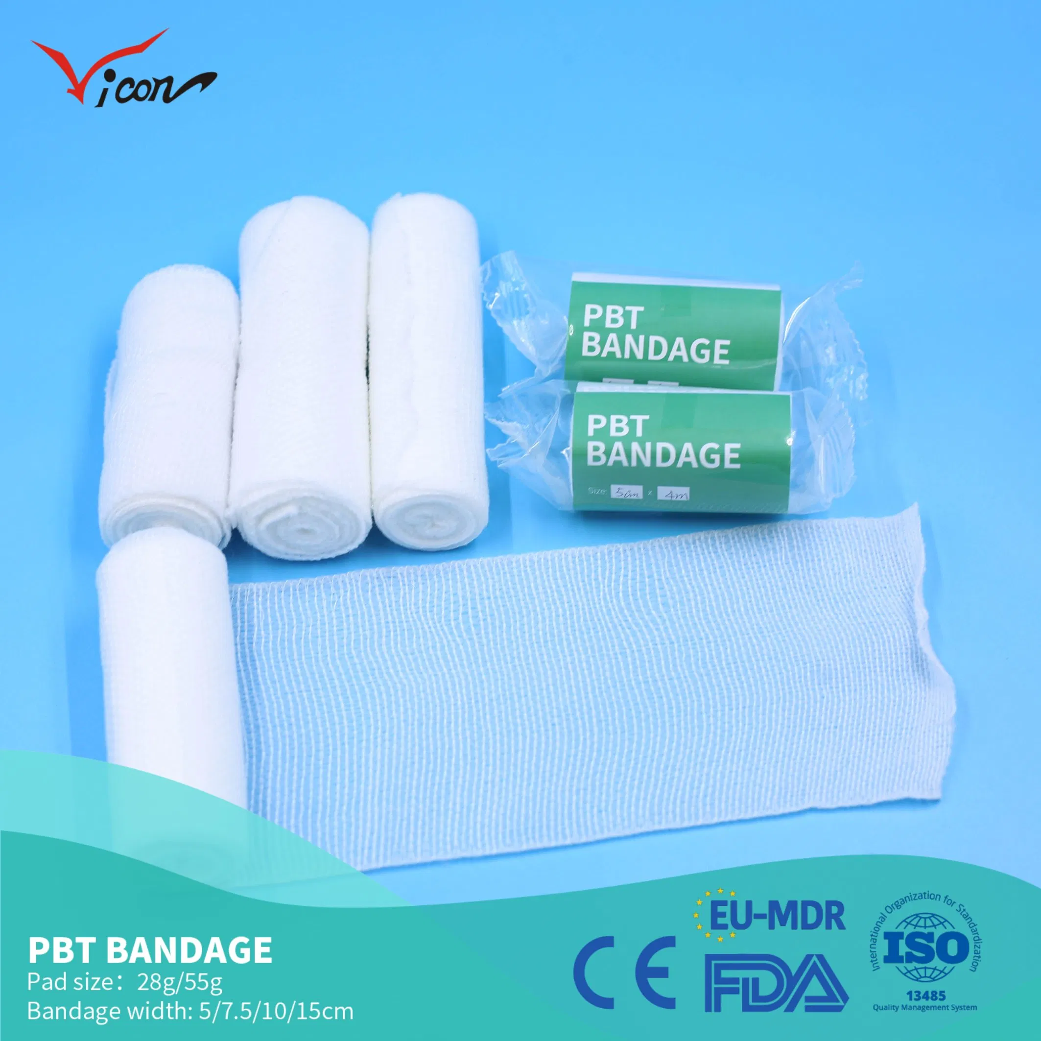 High-Quality Medical Elastic Bandages Made of PBT Gauze