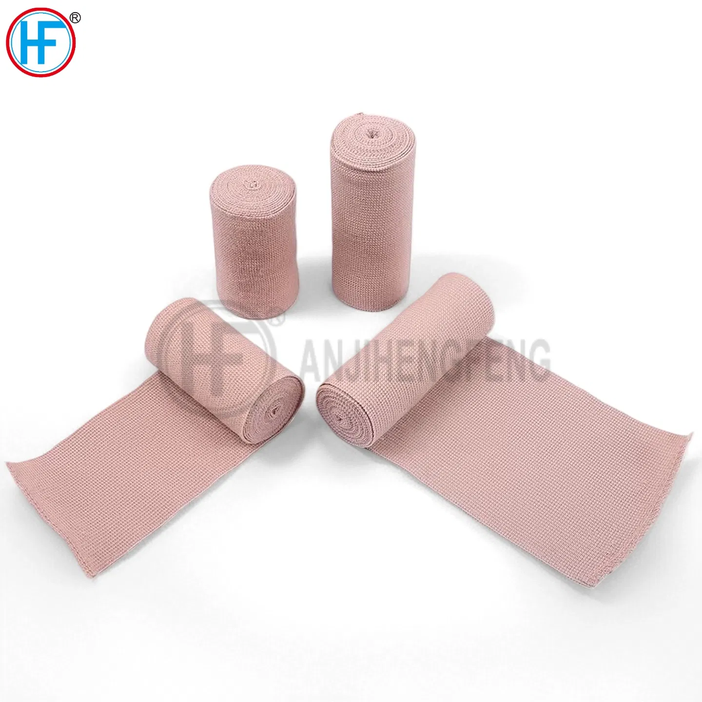 Disposable Medical Hospital Gauze Supply Skin Color High Elastic Cotton Crepe 90GSM Bandage Factory