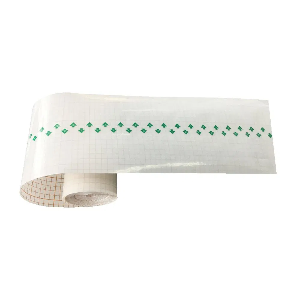 Disposable Medical Surgical PU Film Absorbent Transparent Tape Dressing Roll