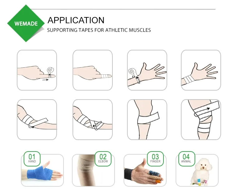 Fixation Nonwoven Bandage for Sports Strapping