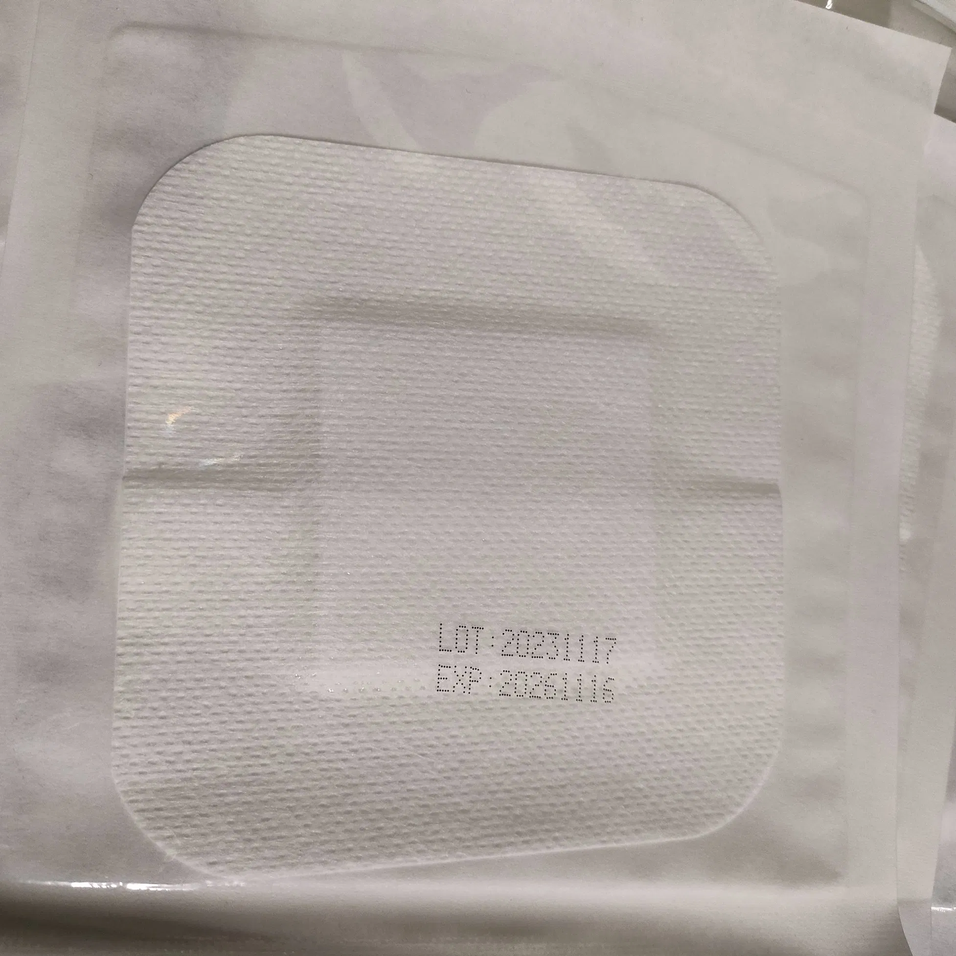 TPS Apostille CE Island Dressing Bordered Gauze Large Wound Care Bandage with Adhesive Border Sterile, Soft &amp; Highly Absorbent Medical Grade Dressing Pad