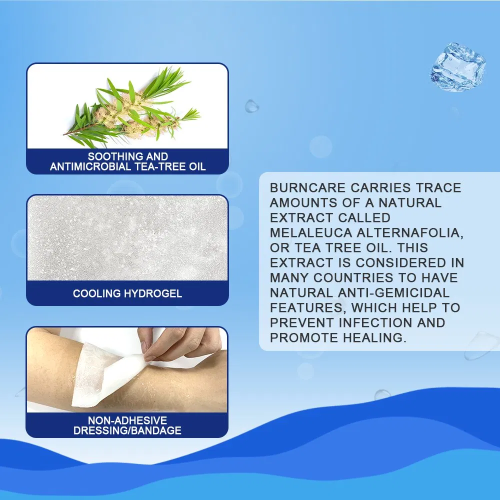 Burn Dressing Gel Hydrogel Sterile Trauma Dressing Advanced Healing for Wounds Care First Aid Burncare Bandage