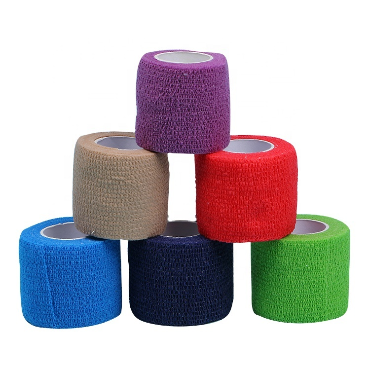Latex Free Cohesive Elastic Bandage Sport Wrap Self-Adhesive Bandage