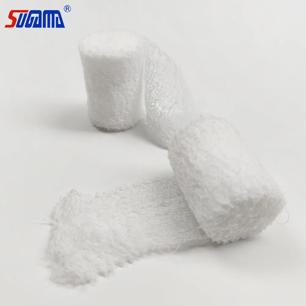 High Absorbent Sterile Fluff Krinkle Gauze Roll Bandage