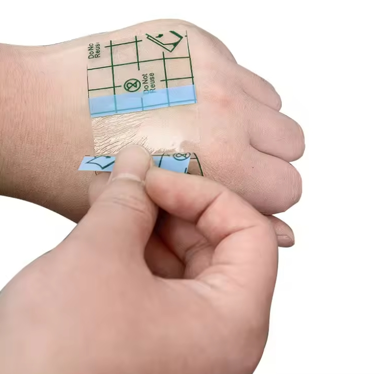 Medical Self-Adhesive Transparent Waterproof Wound Dressing Roll PU Film Wound Care Dressing for Tattoo Protection