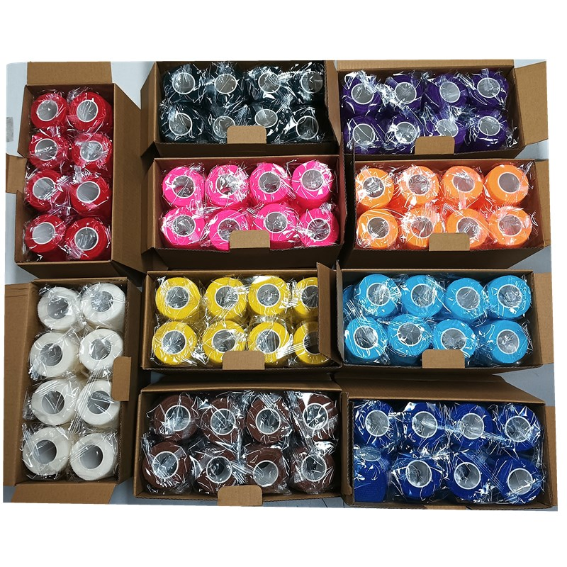 4 Inch Non-Woven Vet Wrap Elastic Self-Adhesive Bandage 10cm *4.5m Plaster Wound Strip Sport Protection Adhesive Bandage Horse Bandage