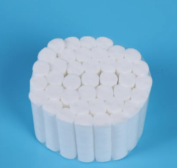 Disposable Medical Surgical Dressing 100% Cotton Wool Hospital Supplies Fabric Absorbent Art Printing Inkjet Dental Canvas Gauze Bandage Cotton Roll