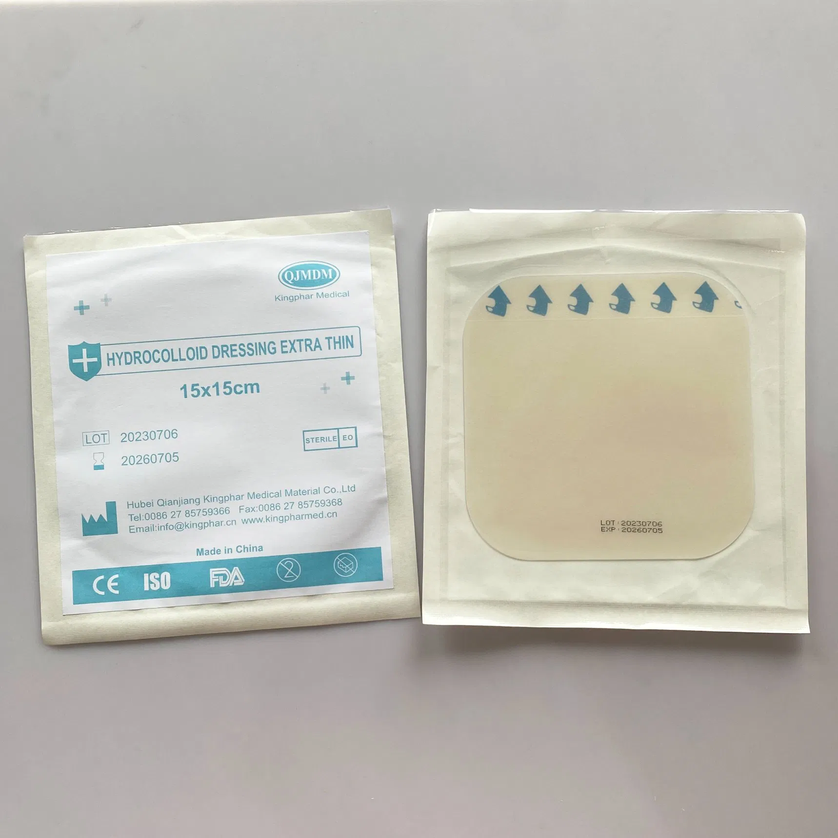 Hydrocolloid Wound Dressing Hydrocolloid Patches with Extra Thin Border