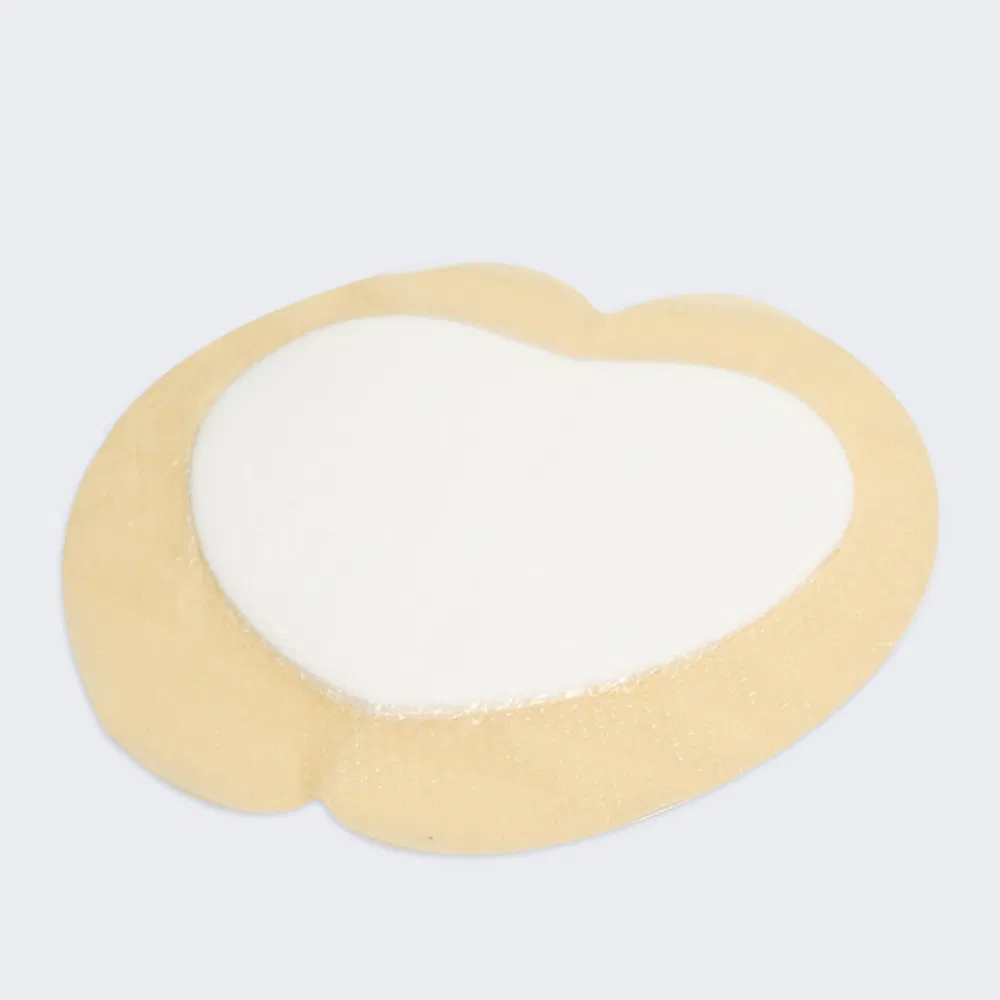 High Absorbency Silicone Adhesive Wound Bandage, Sacrum Silicone Foam Dressing with Gentle Border with FDA CE Certificate