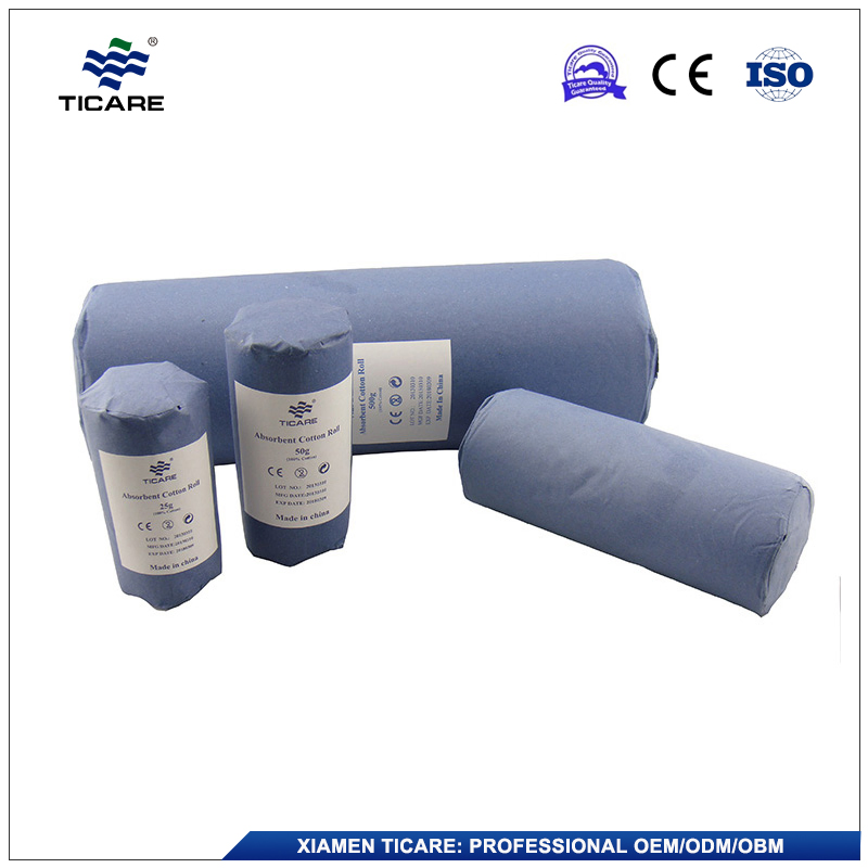 Soft Medical Surgical Dressing First Aid Sterilized Absorbent Cotton Roll 50g 200g 500g 1000g