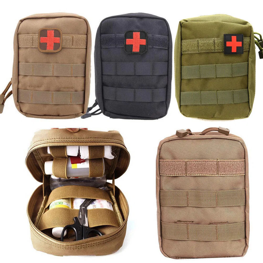 Outdoor Survival Gear Molle Bag Medical Emergency Ifak First Aid Kit with Tactical Tourniquet Israel Bandage Camping EDC