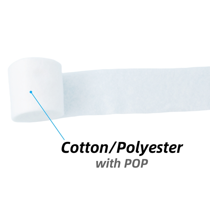 CE-Certified 100% Cotton Medical Orthopedic Bandage for Pop Casts