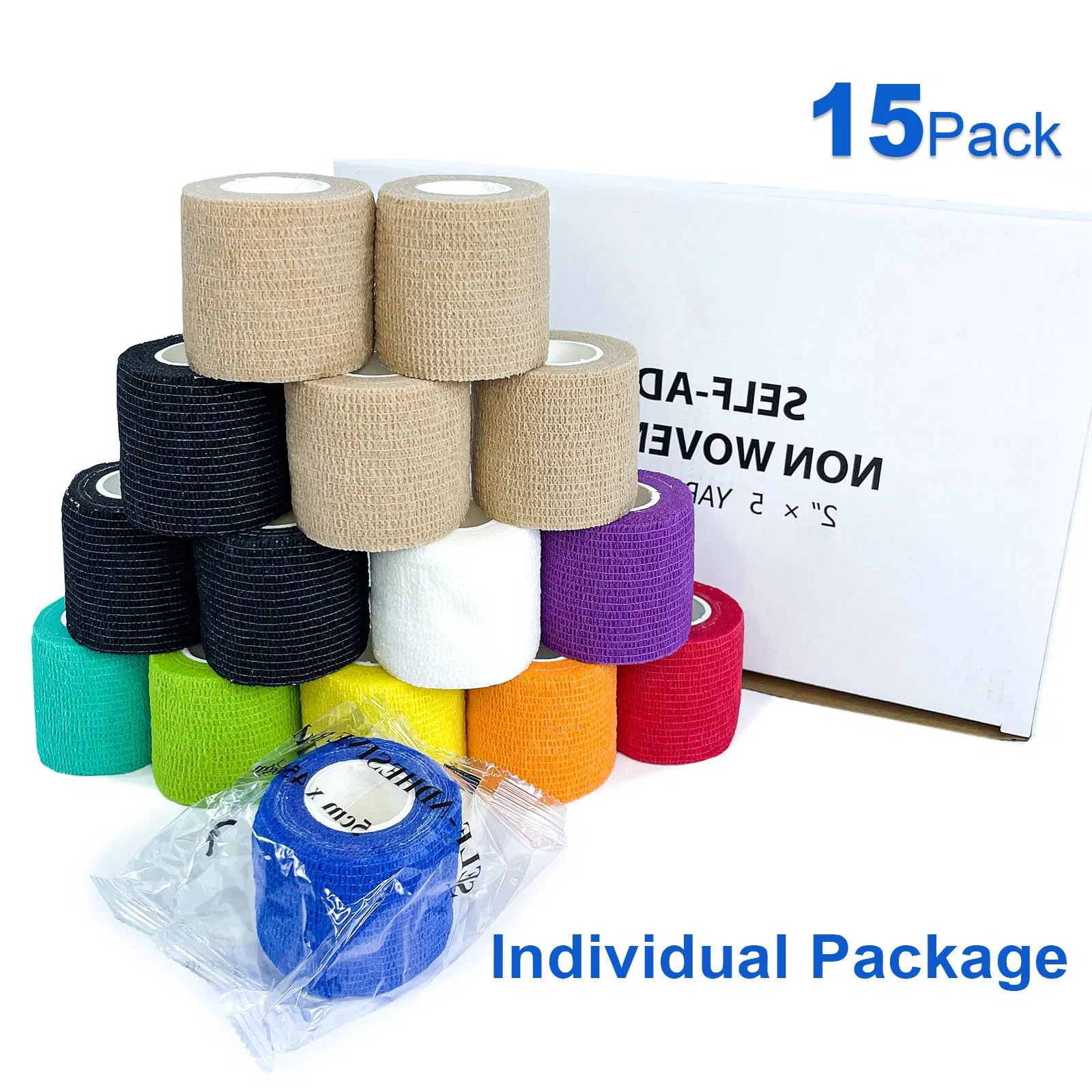Medical Non-Woven Self-Adhesive Wrap Self Adhesive Bandage for Sport Tattoo