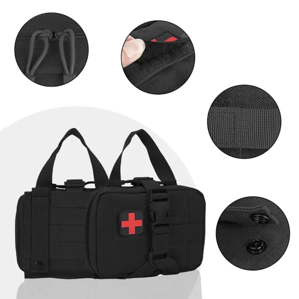 Kaiimed Tactical First Aid Kit with Tourniquet, Bandage &amp; Trauma Dressing – Outdoor Emergency Ifak Pouch