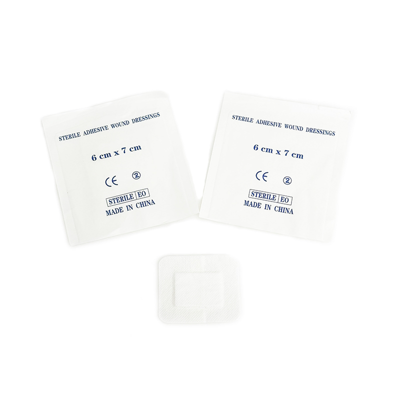 Self-Adhesive Medical Antibacterial Super Absorption Surgical Non Woven Wound Dressing Swab