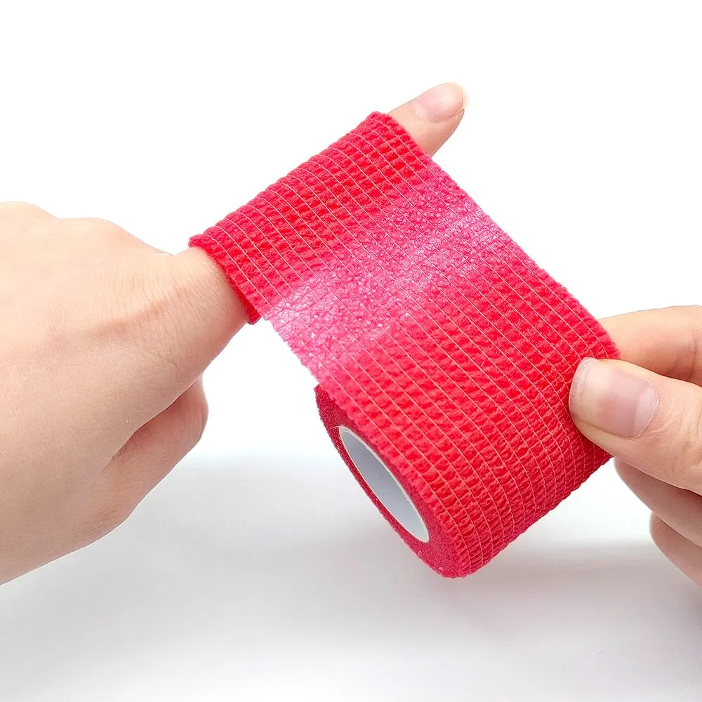 Wound Care Dressing Fixation Non-Woven Self Adhesive Bandage Elastic Grip Flexible Stretch Finger Wrist and Ankle Vet Wrap