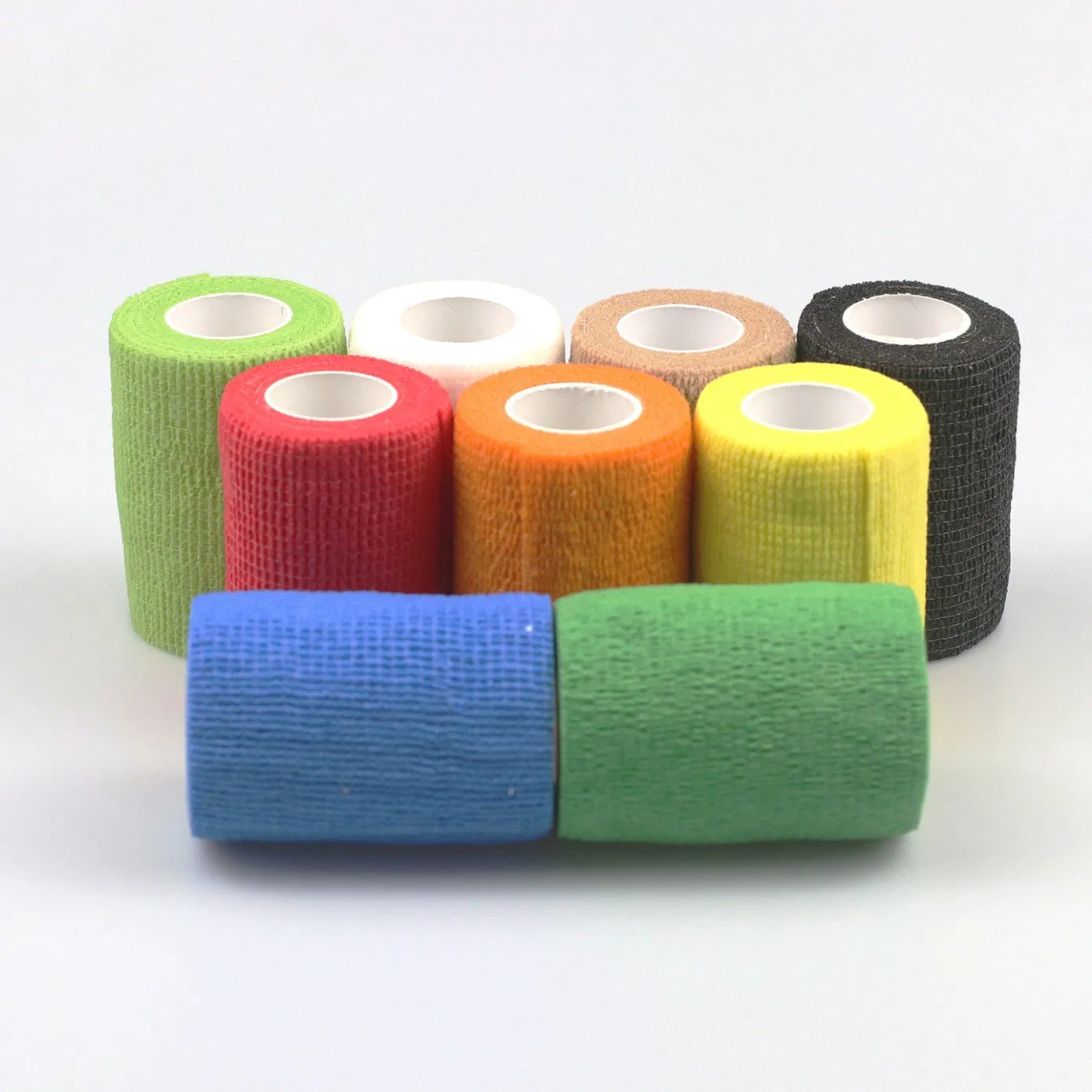 Self-Adhesive Cohesive Colorful Elastic Medical Compression Non-Woven Bandage for Sport
