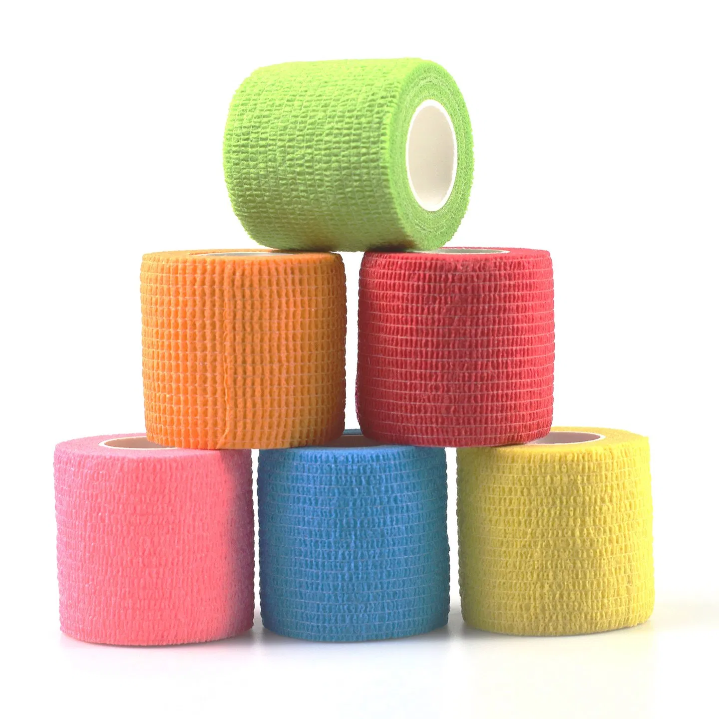 Self-Adhesive Cohesive Colorful Elastic Medical Compression Non-Woven Bandage for Sport