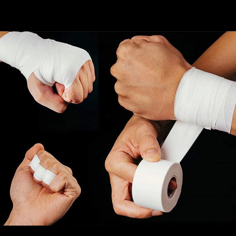 Free Sample Rigid Adhesive Jiu Jitsu Sports Finger Strapping Finger Tape Zinc Oxide Cotton Athletic Bandage Judo Rock Climbing Grappling Preventing Injury
