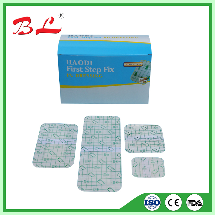 High Quality Transparent Film Dressing Surgical PU Wound Dressing