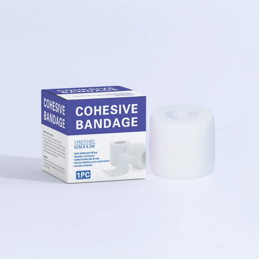 Wholesale Medical Grade Latex-Free Elastic Cohesive Bandage Custom Logo Sports Tape Custom Printed Vet Wrap