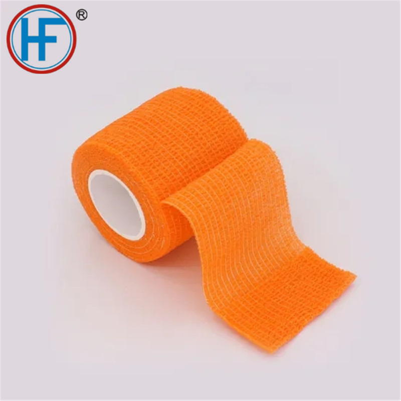 Bulk Wholesale Medical Supply Non Woven Cotton PBT Gauze Easy Tear Self Adhesive Vet Wrap Adhesive Elastic Cohesive Bandage for Animals