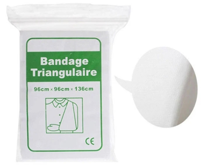Triangular Bandage Non-Woven Fabric Medical Burn Bandage First Aid Kit Wrap Bandage Fracture Fixation Emergency Bandage