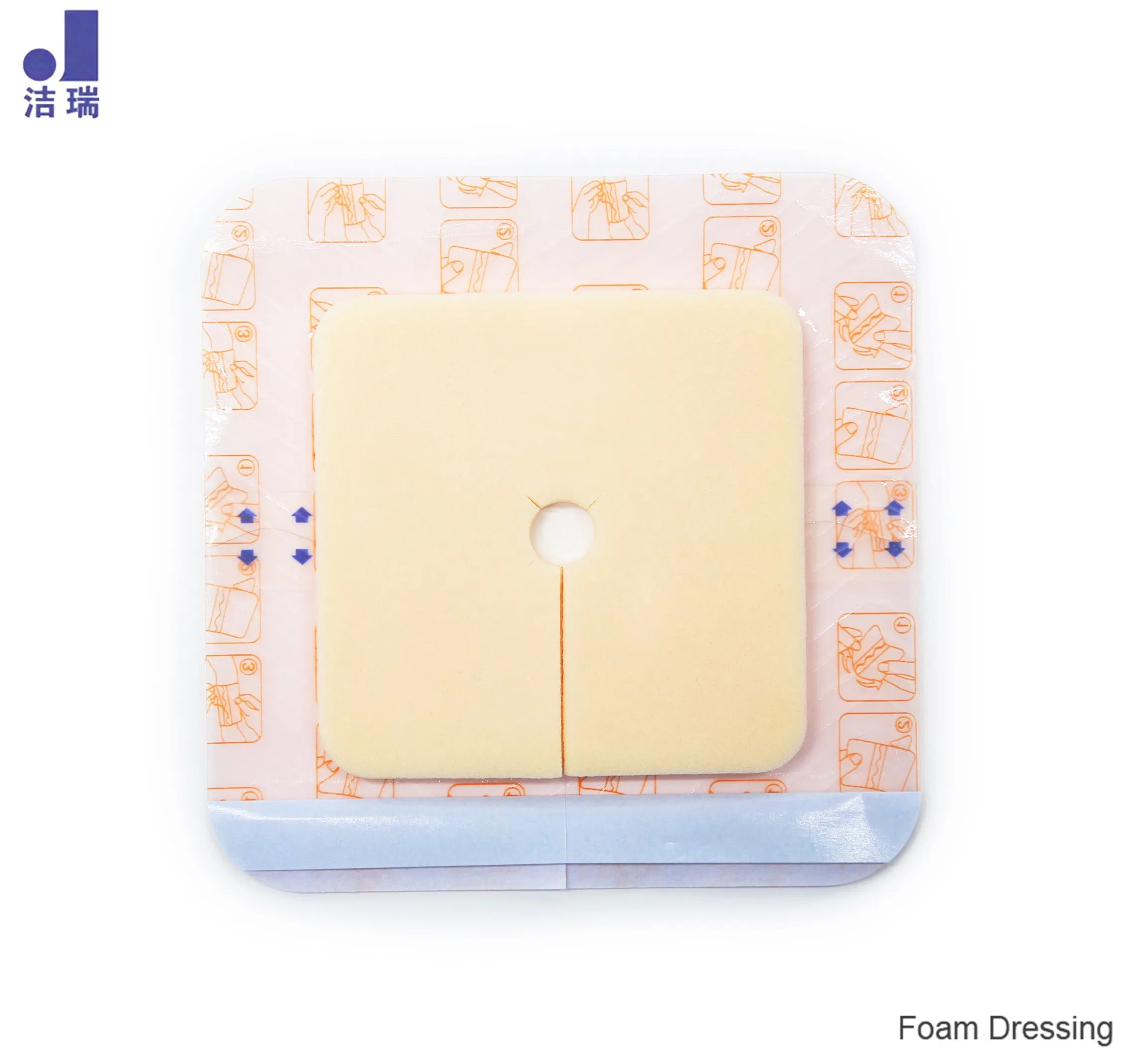 FDA 510K Antibacterial/ Antimicrobial Silver Foam Dressing for Wound Care