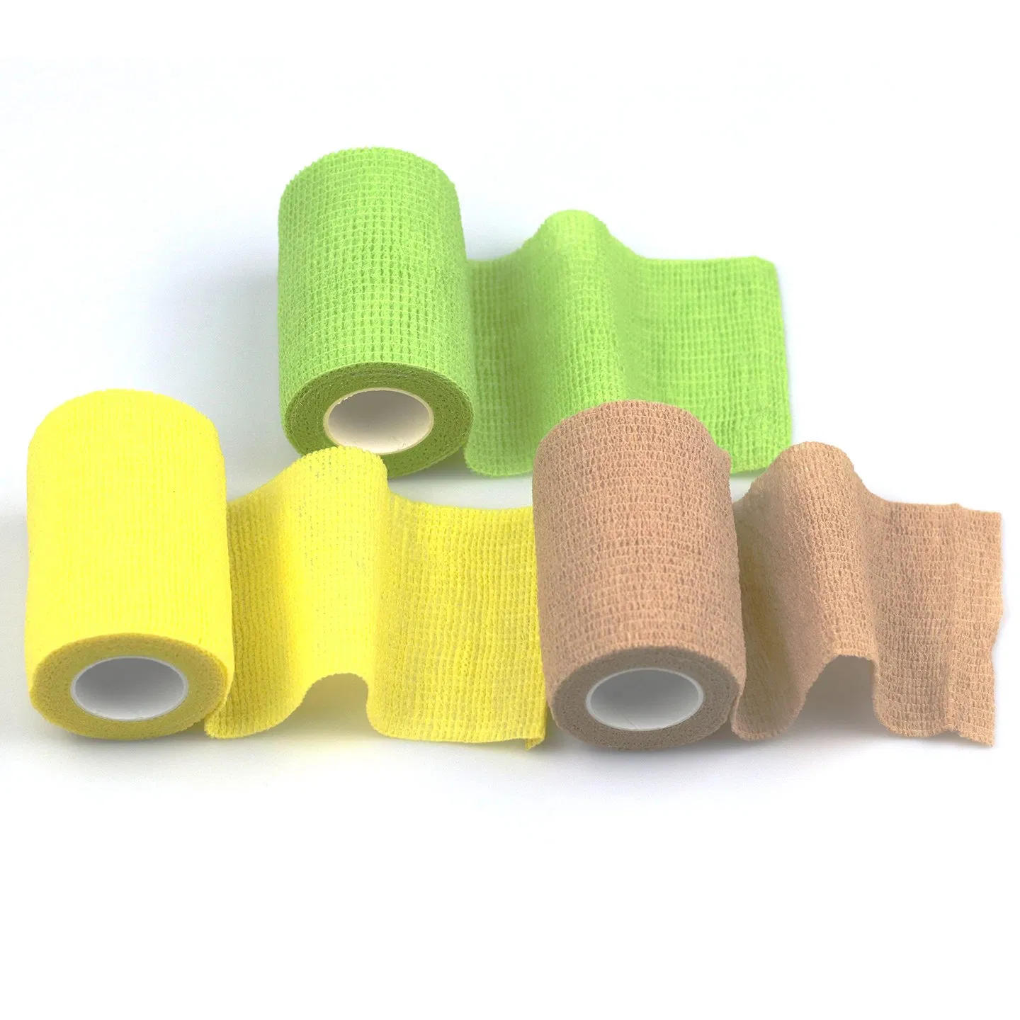 Self-Adhesive Cohesive Colorful Elastic Medical Compression Non-Woven Bandage on 7.5cm