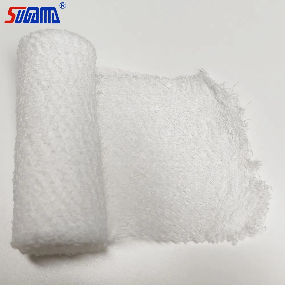 High Absorbent Sterile Fluff Krinkle Gauze Roll Bandage