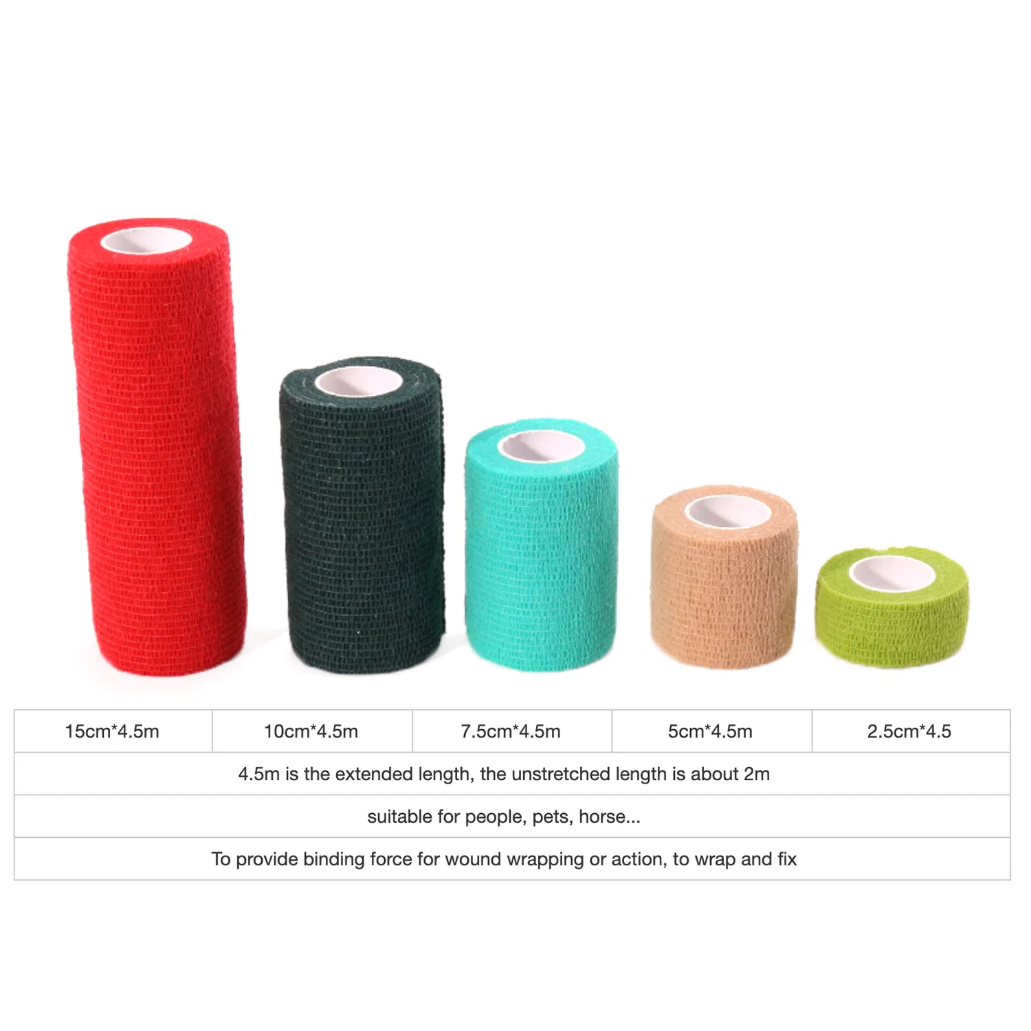 First Aid Non-Woven Cohesive Elastic Bandage