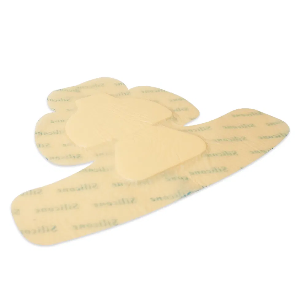 Silicone Foam Bandage, Antibacterial Wound Dressing, Heel/Elbow/Wrist/Ankle Protectors, 12.5*20cm