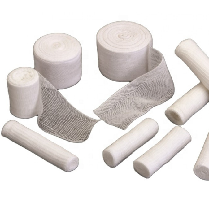 Wholesale Conforming Stretch Soft Gauze Roll Bandage with Woven Sides