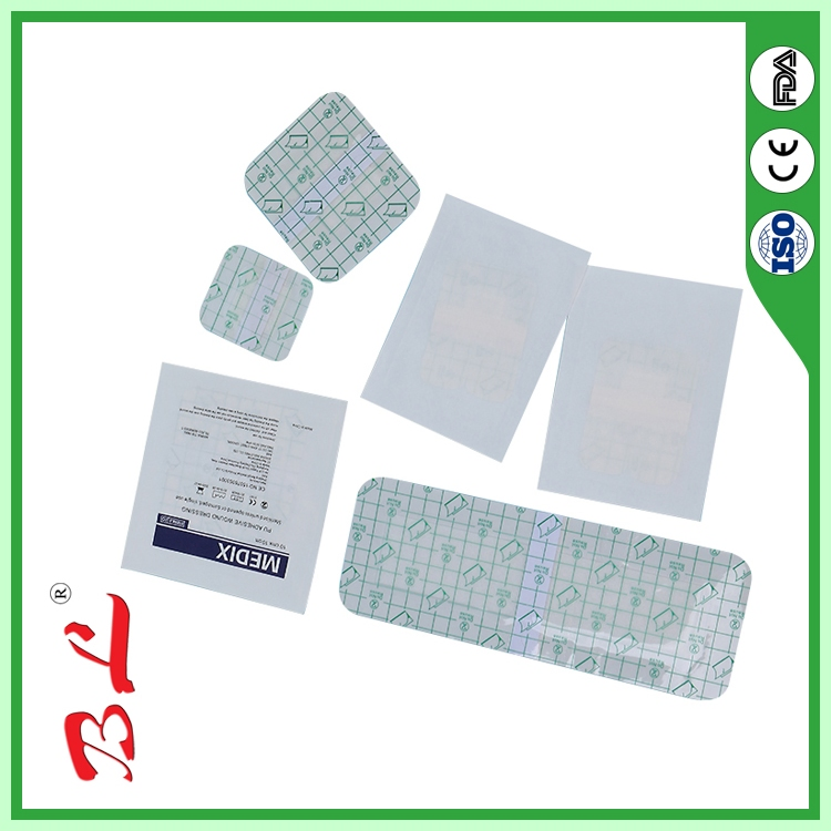 High Quality Transparent Film Dressing Surgical PU Wound Dressing